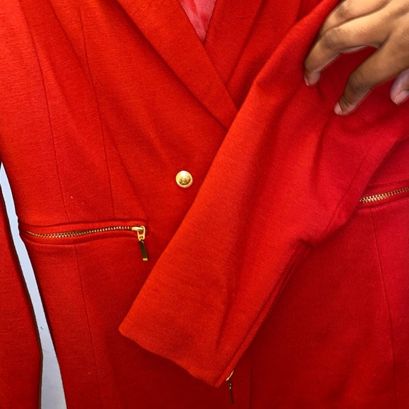 Vivienne Tam Red Double Breasted Blazer - Picture 8 of 11